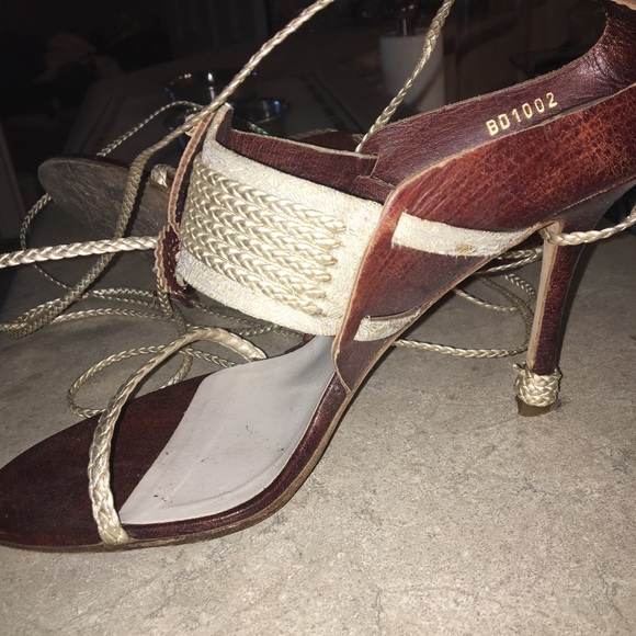Authentic Christian Dior Wrap Sandals - Picture 3 of 3
